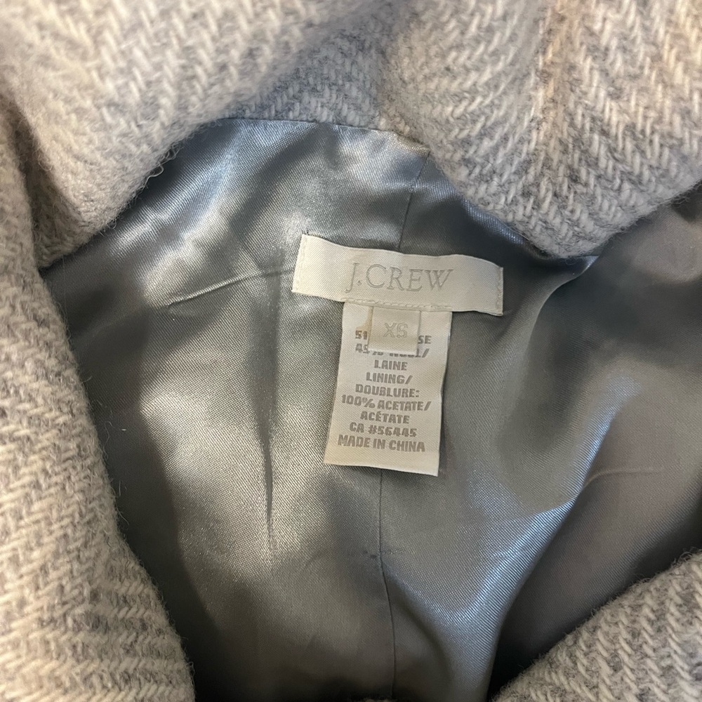 J.Crew Light Gray Herringbone Jacket